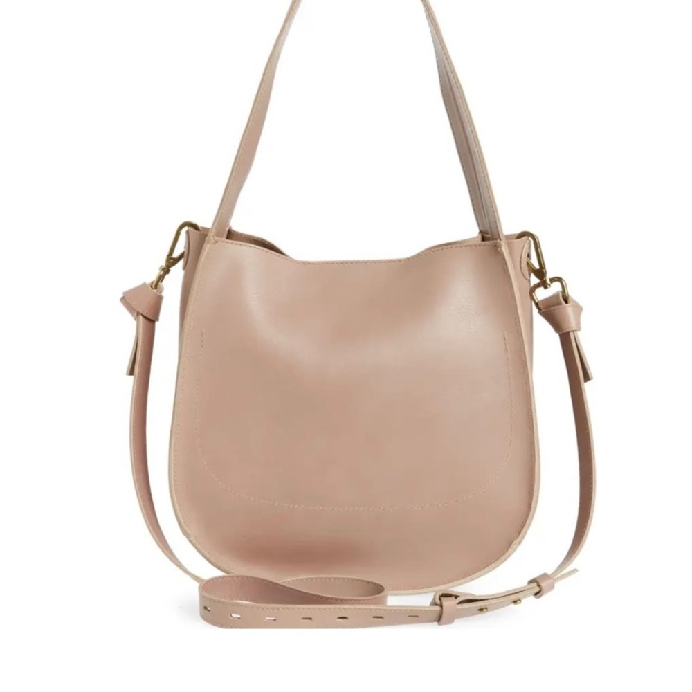 Madewell Sydney Crossbody Bag Womens Smoked Mauve Tan Leather‎ Boho Minimalist